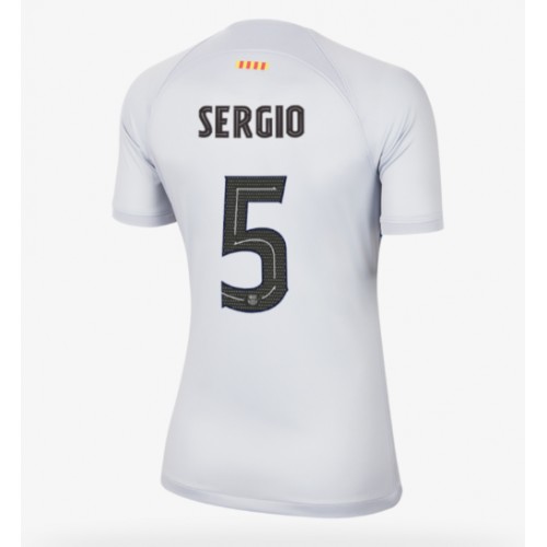 Barcelona Sergio Busquets #5 Tredjedrakt Kvinner 2022-23 Kortermet Barcelona Sergio Busquets #5 Tredjedrakt Kvinner 2022-23 Kortermet